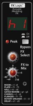 OPEATING MANUA AND USE GUIDE FX Interface You have a choice of 56 different effects, from everb to Flanging to Delay. You can send them to the main mix outputs. 1 2 3 4 1.