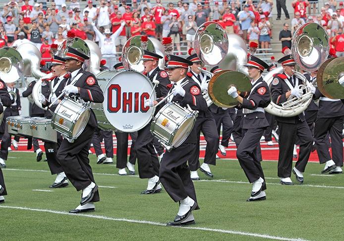 WELCOME TO THE OSU MARCHING BAND PERCUSSION SECTION THE APPROACH The 2014, OSU percussion program, will be focusing on technique as it applies to the style and tradition of the ensemble but