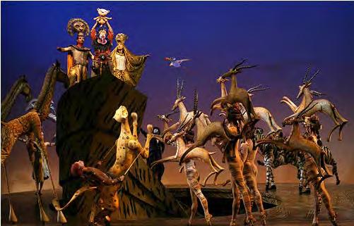 After the animals and actors are all on stage, they will sing a song called The Circle of Life and start to tell the story of the Lion King.