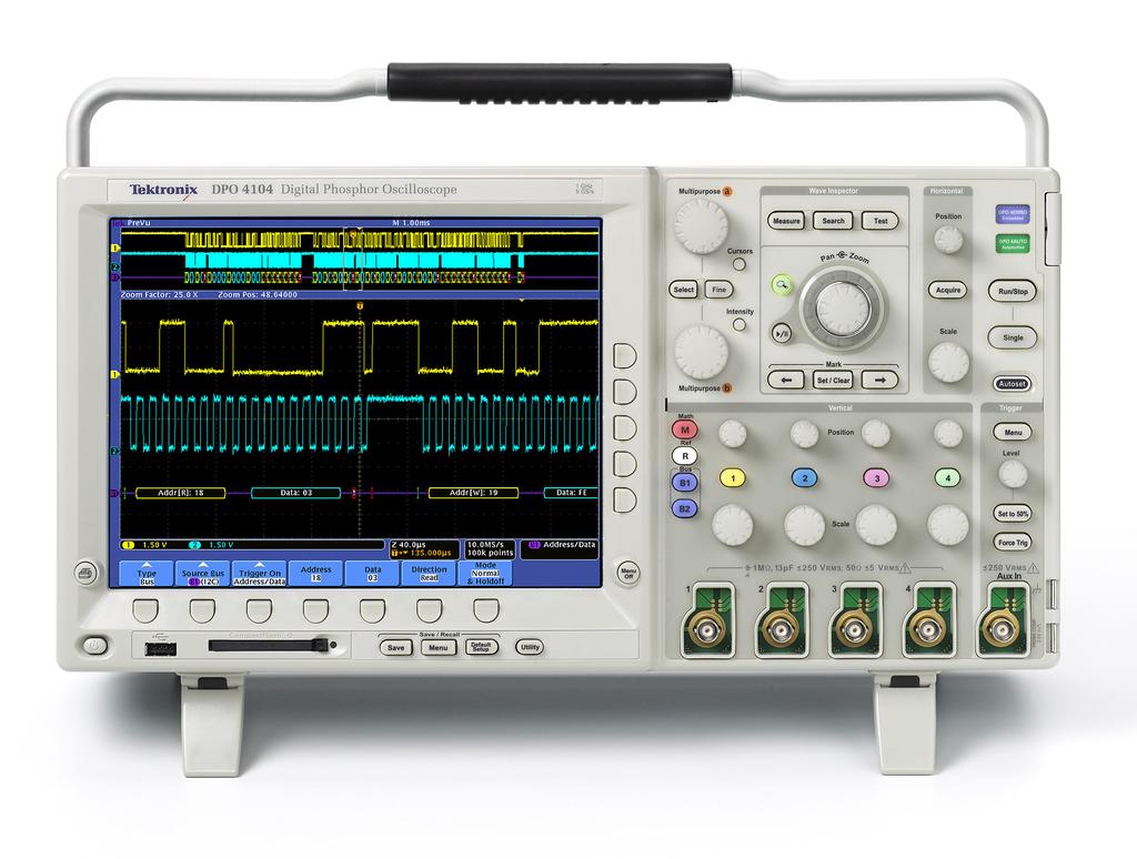 Digital Phosphor Oscilloscopes DPO4000 Series Datasheet USB and CompactFlash on Front Panel for Quick and Easy Storage Built-in Ethernet Port Plug n Play Connectivity and Analysis Software Solutions