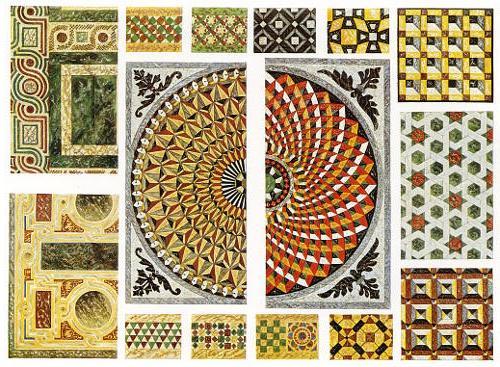 (Speltz,1915) All of the mosaics pictured above are Byzantine Floor samples.