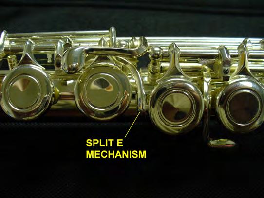On a closed G flute, the G is closed automatically when the E key is engaged.