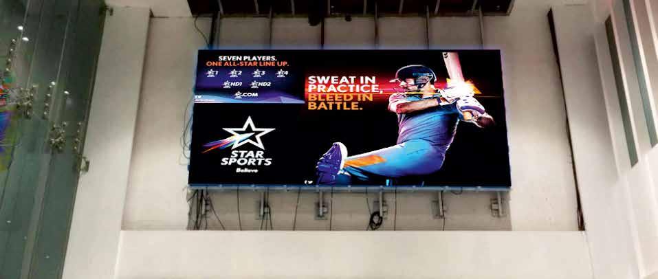 Star TV, incorporated a LED display in the Lobby of their head office in Mumbai.