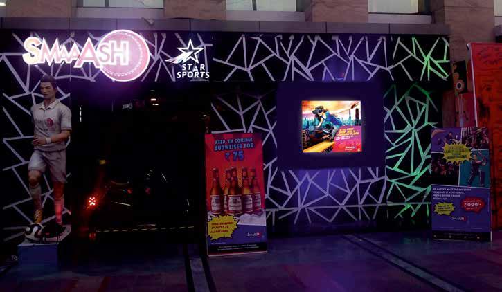 Smaash is leading sports & entertainment venue in India, we provided indoor & outdoor LED displays for various Smaash locations