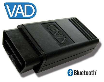 Attaching VAD Mobile Wireless to the Vehicle Attach the supplied OBD-II (J1962) adapter to the OBD-II diagnostics port in the vehicle.