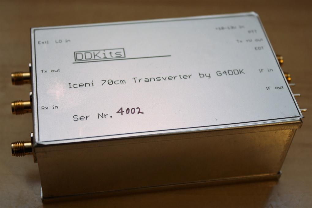 Iceni 432MHz Transverter Assembly Manual For board version 1.0 The accompanying Technical Description introduces the design of the Iceni 432MHz transverter.