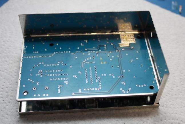 lid of box to check fit 8c PCB, with first side seam