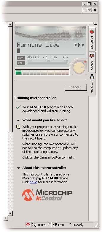 4 Click on the Run Live option.