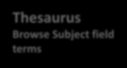 Thesaurus Browse