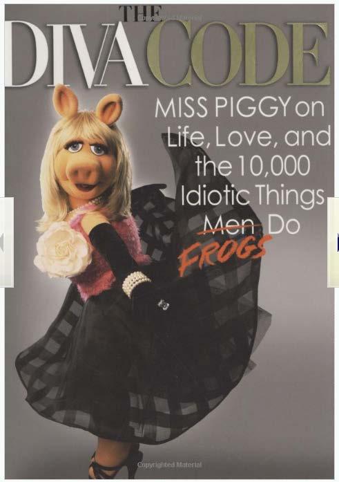 RDA example 020 $a 9781401323165 040 $a KUK $c KUK $e rda 100 1_ $a Miss Piggy, $e author. 245 14 $a The Diva Code / $c Miss Piggy. 250 $a First Edition.