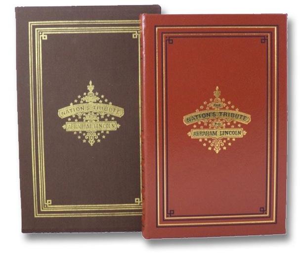 Hardcover book and two records with liner note booklet, in publisher s linen-covered patriotic slipcase.