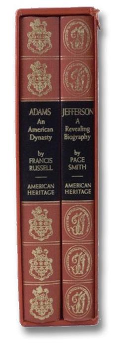 Hinges starting. 33. Russell, Francis; Smith, Page Adams: An American Dynasty & Jefferson: A Revealing Biography American Heritage Publishing Co., Inc., New York / McGraw-Hill, 1976.