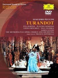 7 Turandot: The Video (1988) Starring: Eva Marton, Plácido Domingo and Leona Mitchell; James Levine, conductor The sheer opulence of this Franco Zeffirelli production will overwhelm almost any opera