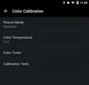 Adjusting the Color Calibration Settings Use the color calibration settings to calibrate the image using HSB, offset, gain, and 11 point white balance.