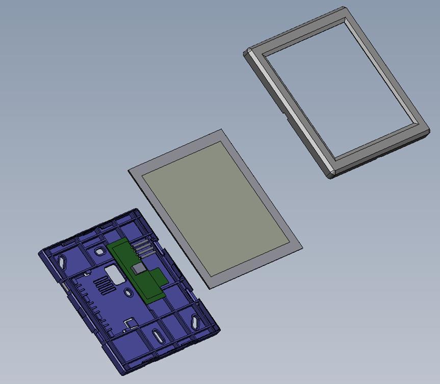 attached before or after frame mounting Overall border thinner Beveled design OLED