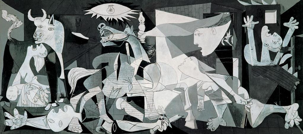 Pablo Picasso, Guernica, 1937. Oil on canvas, 11 5½ 25 5¾.