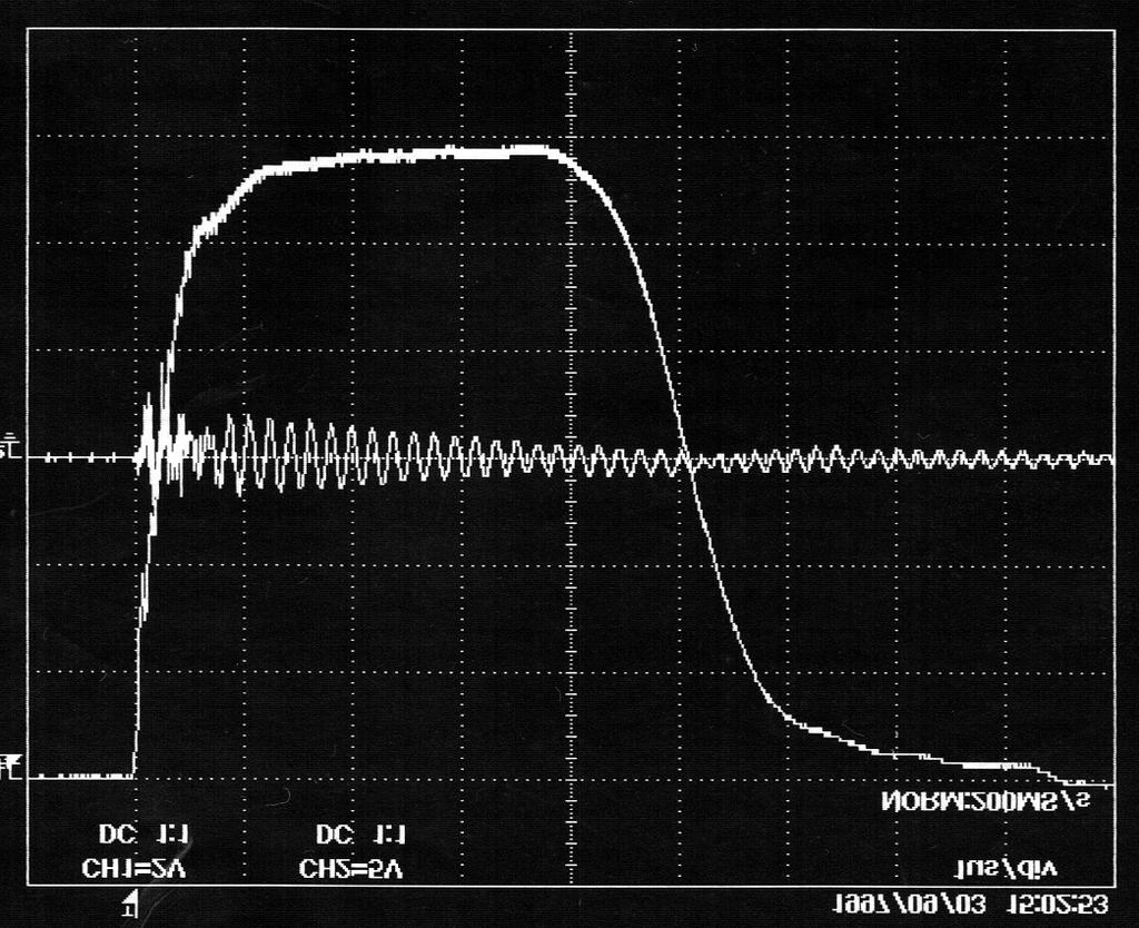 Charging voltage: 47 kv Flat top pulse