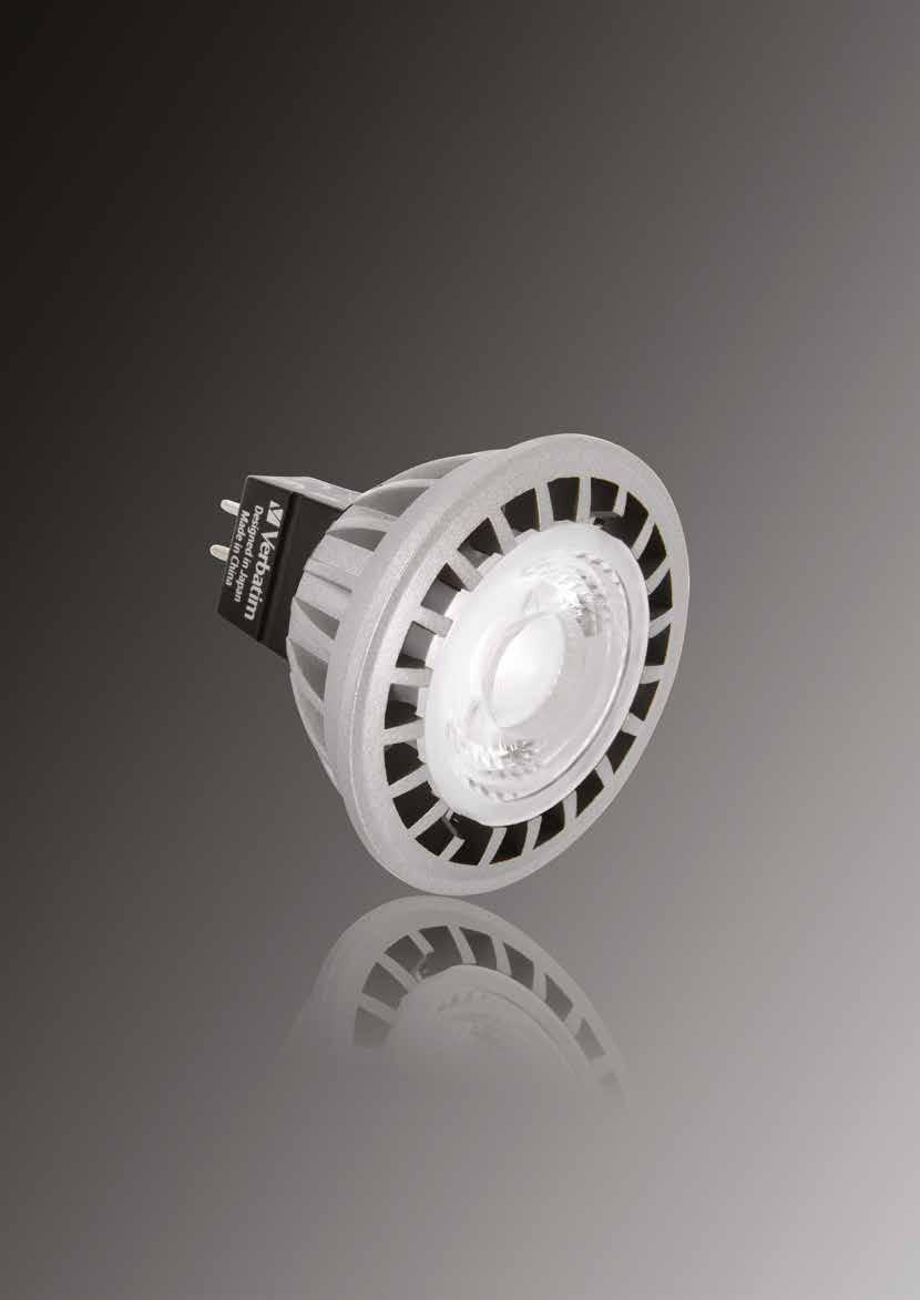 MR16 GU5.3 WITH HIGH CRI 12V driven, dimmable LED MR16 lamps with bi-pin push-fit GU5.3 base directly replace standard MR16 halogen lamps. The LED MR16 GU5.
