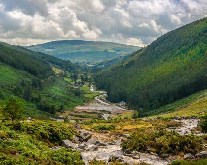 WEDNESDAY, JUNE 26 Tour the beautiful countryside of the Wicklow mountains most notably the Sugar Loaf Mountains Visit Glendalough seeing its magnificent scenery and rich historical and archeological
