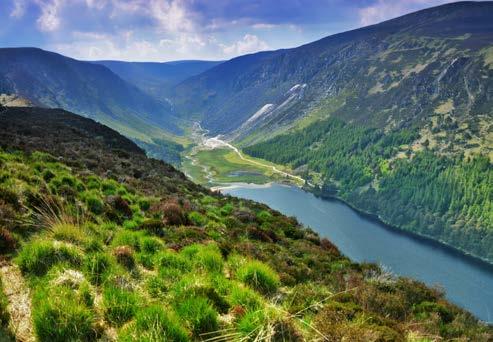 WEDNESDAY, JUNE 26 Tour the beautiful countryside of the Wicklow mountains most notably the Sugar Loaf Mountains Visit Glendalough seeing its magnificent scenery and rich historical