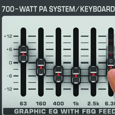 Master of Tone With 12 db of available boost or cut per band (that s a lot!