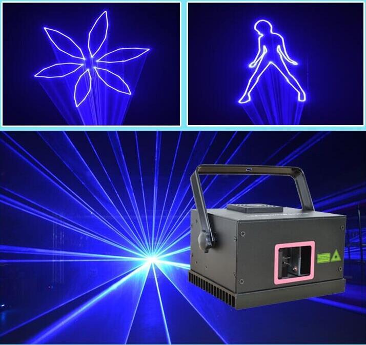 SINGLE BLUE LASER AL-LL-BL Feature: Laser power: blue laser, 100 mw Control system: High-speed galvanometer; Plus or minus 20 scan Angle; + 5 v input signal, the linear distortion < 2%.