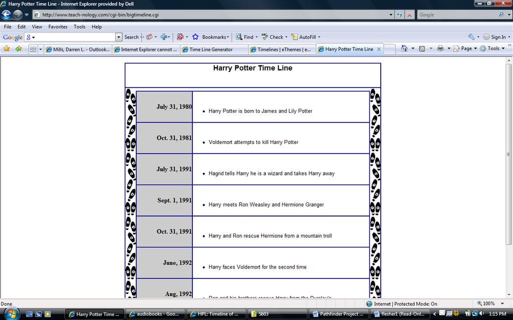 Once you have your time line completed you can print them out. You can use this tool for both fun and for homework. Try creating one for your next Social Studies unit!
