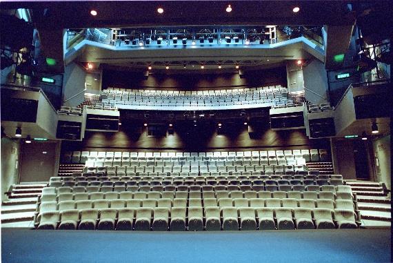The proscenium theatre offers superb views from every seat, which audiences can