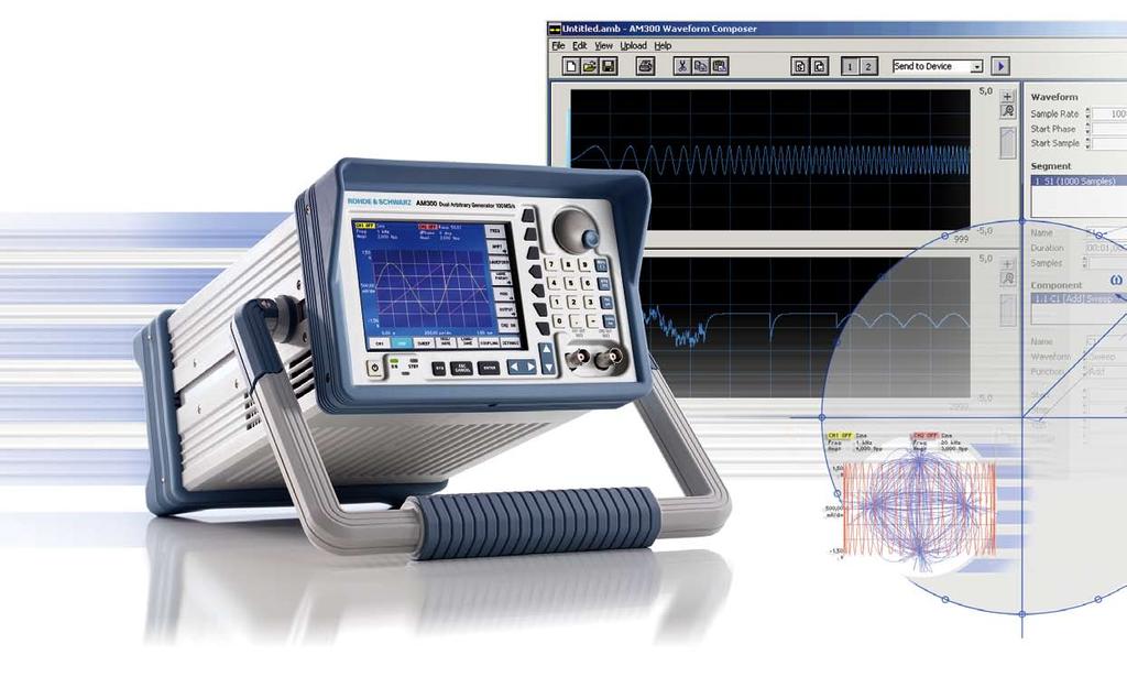 GENERAL PURPOSE Function generators Dual-Channel Arbitrary / Function Generator R&S AM300 Unprecedented wealth of signals for virtually any requirement The new Dual-Channel Arbitrary / Function