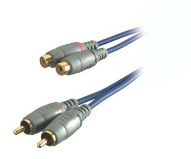 from external noise and interference - Multiple shielded cable - Precision manufacture - Interference- and loss-free transfer SIRR 1201 EDP-No. 17488 ctn qty. 5 / 1,5m Plug/RCA connection 3.