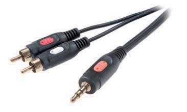 41025 ctn qty. 5 / 0.2m Audio Y adapter RCA / 2 x RCA RCA plug <-> 2 x RCA socket - For joining two RCA connections to an RCA socket 3/36-N EDP-No. 41026 ctn qty.