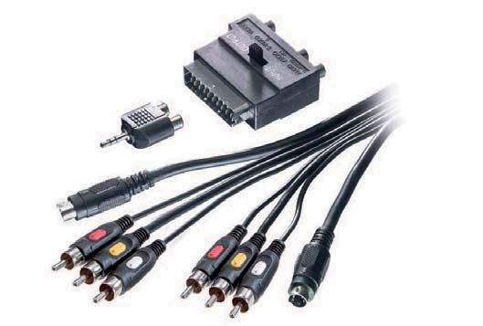 www.vivanco.com Special Multimedia connection set for connection of a PC to audio / video equipment Video (RCA) or S-VHS (Hosiden) and stereo audio (3.