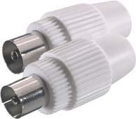 5 to 7.5 mm 8/50-N EDP-No. 43002 ctn qty. 10 / 1 set Plug set for aerial cable Coax plug + coax socket -> Coax cable 4.5 to 7.5 mm 7/19-N EDP-No.