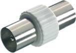 43004 ctn qty. 10 / 1 piece Coax double socket Coax socket <-> coax socket - For linking two connections with coax plugs 8/48-N EDP-No.