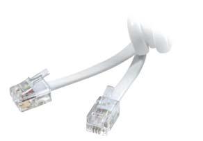 TELEPHONE CABLES Twist protections THK 1b-N EDP-No. 45126 ctn qty. 5 / 2.2m / white THK 1a-N EDP-No.