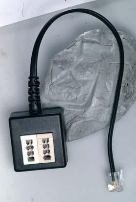 etc.,to six pin RJ12 US connection - RJ12 double socket onto RJ12 plug - 1:1 connection TA 15-N EDP-No.