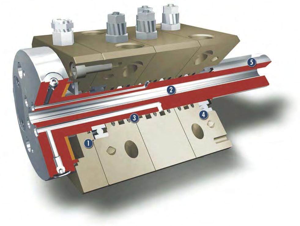 DDF-SE Feed-through Stationary Rotary Feed-through Sectional diagram Slip Ring as electrical feed-through for up to eight signals Center Bore end-to-end for workpieces, sensor systems and actuators
