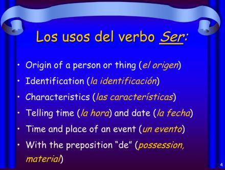 To discuss people in Spanish you will often use subject pronouns. When you want to describe a person or explain who he or she is, use the verb ser.