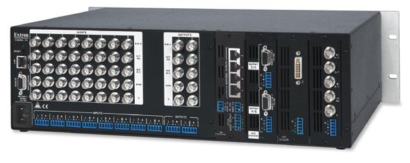 The ISM 824 can be conveniently set up and configured after installation, using the front panel serial configuration port.