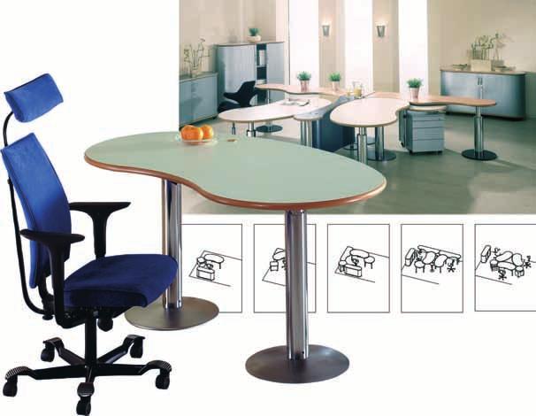 8 system 1 The consequent, rounded design unleashes new creative spaces and offers an optimal ergonomic environment.