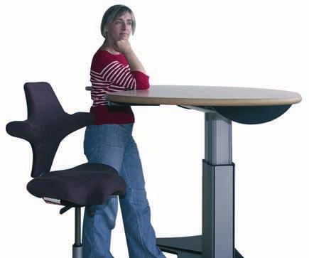 8 powerlift Sit and Stand-up desks with large tabletops Thanks to its quiet electric motor, powerlift provides continuous height adjustment at the touch of a button.