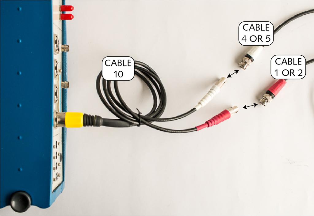 Select Cables 1 and 4. Connect them to the headphone Cable 10 as shown in Figure 19.