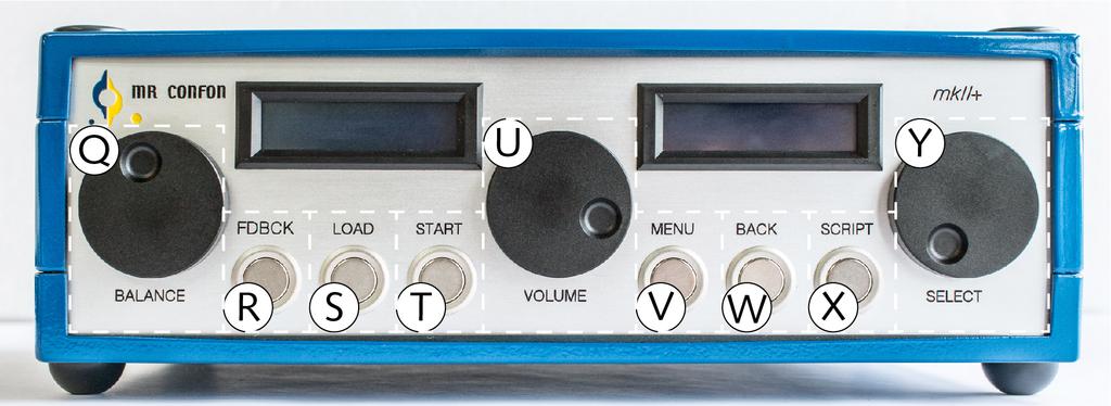 Amplifier Figure 33 : The amplifier (rear panel)
