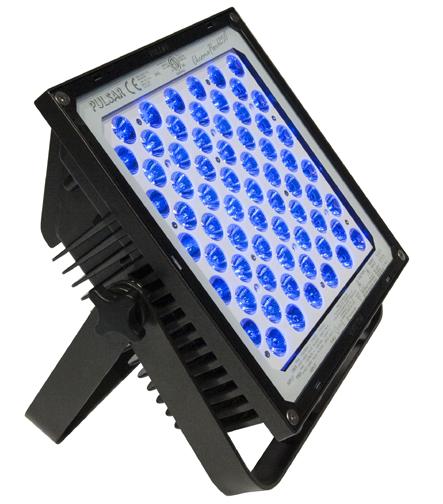 A superpower LED Floodlight fixture, ideal for illuminating backdrops, walls, and façades.