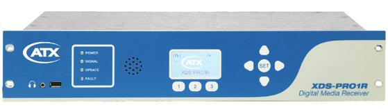 in-band channel Supports receiver groupings XDS-PRO1R - One Audio Port Locally or centrally controlled