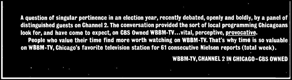 on WBBM -TV, Chicago's favorite