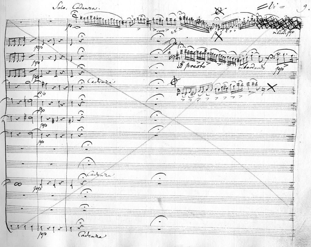 Donna Agrell Chapter 4 Figure 4.23. Crusell, Concertino, Allegro brillante, measures 46 48 (bass clef and two flats key are not notated on each stave) The next section [figs. 4.24.