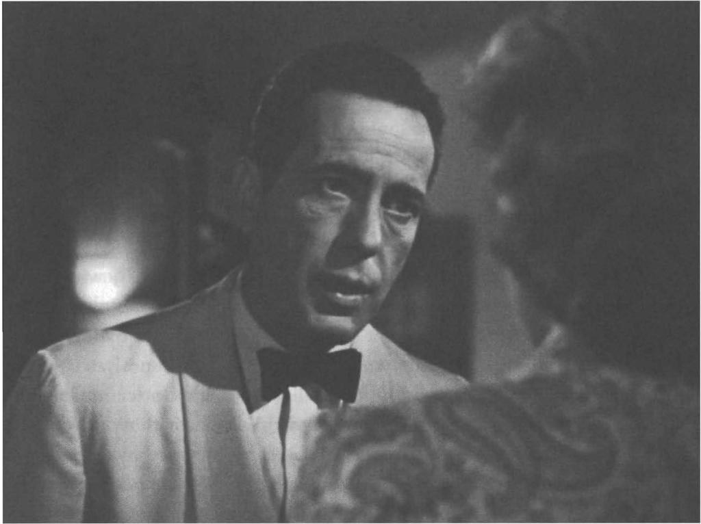 92 Cinema as eye Figure 4.4 CASABLANCA: over-the-shoulder shot ensures continuity. - gives spectators the impression of two simultaneous events.