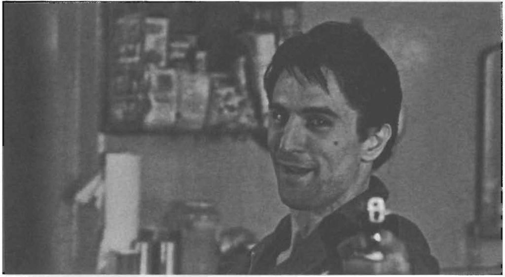 Cinema as mirror and face 77 Figure 3. 7 TAXI DRIVER (US, 1976, Martin Scorsese) : the protagonist facing his hostile other/self in the famous mirror scene.