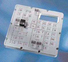 in a casing, backlighting LED s and connection devices Support plate allowing the assembly of the various parts Addition of a toggle